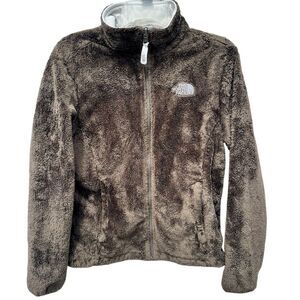 The North Face Women’s M Osito Expedition Full Zip Fleece Jacket Taupe Brown